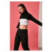 Trendyol Black Crop Knitwear Sweater