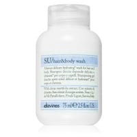 Davines SU Hair&Body Wash sprchový gel a šampon 2 v 1 75 ml