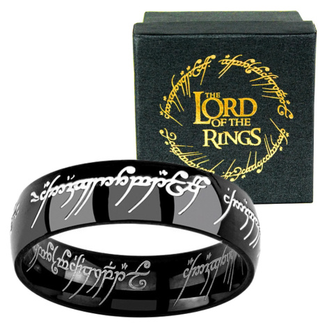 Černý ocelový prsten moci z Pána prstenů a Hobit Silvego