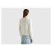 Benetton, Creamy White Knitted Sweater