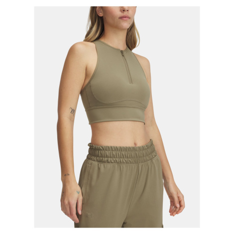 Tílko Under Armour Meridian Zip Tank Wmn Brown