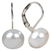 JwL Luxury Pearls Stříbrné náušnice s pravou perlou JL0022
