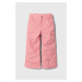 Dětské kalhoty Columbia růžová barva