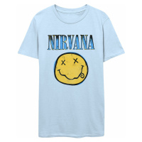 Tričko metal pánské Nirvana - Xerox Happy Face - ROCK OFF - NIRVTS14MLB