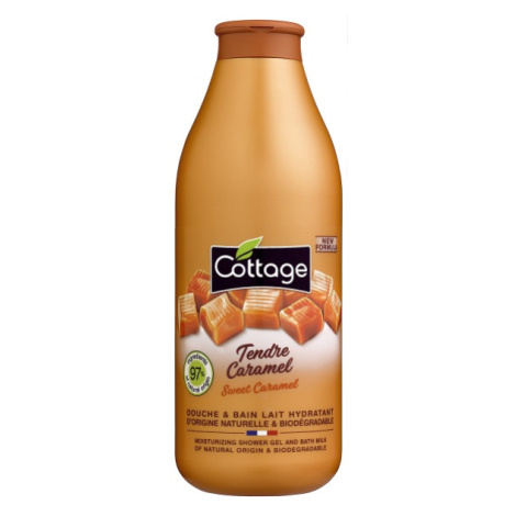 Cottage Moisturizing Shower Gel & Bath Milk - Sweet Caramel sprchový gel a mléko do koupele 97% 