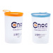 CNOC Outdoors CNOC Skládací kelímky Curn Collapsible Cups, 250 ml (Orange + Blue) - 2 ks