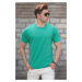 Madmext Men's Basic Green T-Shirt 5268