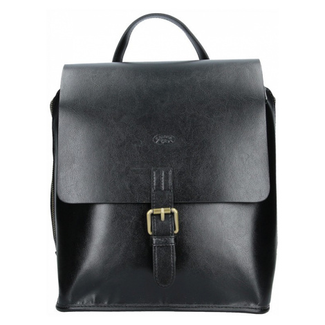 Elegantní dámský kožený batoh Katana Petronela - černá