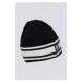 ČEPICE GANT D1. STRIPED WOOL COLLEGIATE BEANIE černá