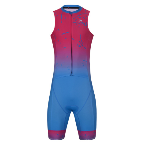 HOLOKOLO Cyklistická kombinéza - SNIPP - růžová/tyrkysová