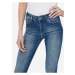 Tmavě modré dámské skinny fit džíny s vyšisovaným efektem ONLY Blush