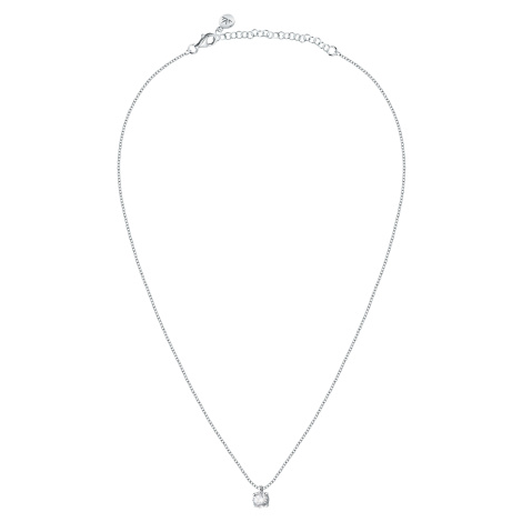 Morellato Třpytivý stříbrný náhrdelník s krystalem Tesori SAIW98 (řetízek, přívěsek)