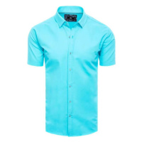 D Street Pánská košile s krátkým rukávem Tegnunil světle modrá Modrá