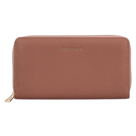 Velká stylová dámská koženková peněženka Julien, sytě růžová MaxFly