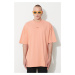 Bavlněné tričko 032C Terra Logo Oversized T-shirt oranžová barva, SS23-C-1071 WASHED TERRACOTTA