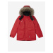 Červená dětská zimní bunda s kapucí Reima