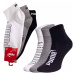 Sada tří párů ponožek v černé, šedé a bílé barvě Puma Elements - Dámské