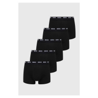 Boxerky HUGO 5-pack pánské, černá barva, 50493840