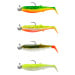 Savage gear gumová nástraha cannibal shad darkwater mix 4+4 - 6,8 cm 3 g 5 g #1/0