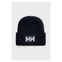 Čepice Helly Hansen HH BOX BEANIE tmavomodrá barva, z husté pleteniny, 53648