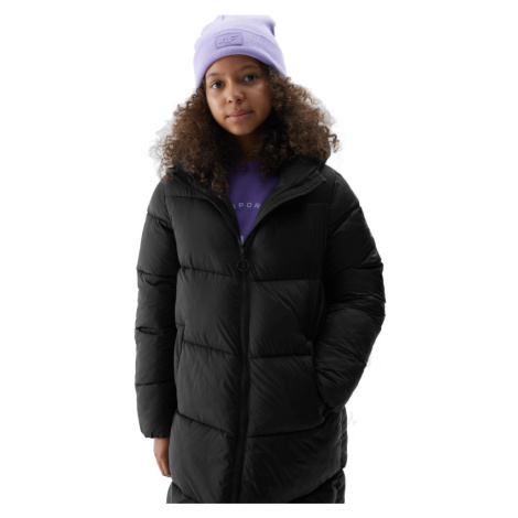 4F JUNIOR-DOWN JACKET-JAW23TDJAF268-21S-BLACK Černá