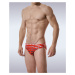 GARÇON MODEL plavky slipové červené Red Graffiti Swim Brief