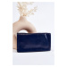 Dámská velká kožená peněženka s zipem modrý Shiness