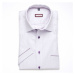 Pánská slim fit košile 6613 s krátkým rukávem ve fialkové barvě