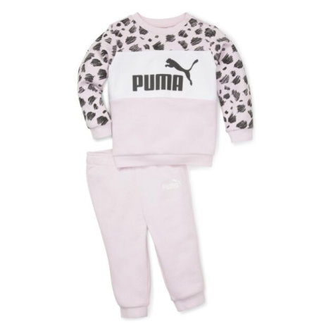 Puma ESSENTIALS+ MATES INFANTS JOGGER FL DESERT Dětská tepláková souprava, růžová, velikost