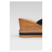 Pantofle Lasocki S626 Přírodní kůže (useň) - Lícová