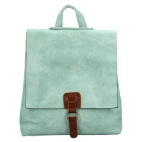 Stylový dámský kabelko-batoh Friditt, zelená