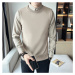 Pánský svetr s límečkem a dlouhým rukávem typu košile
