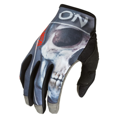 Cyklistické rukavice Oneal MAYHEM Glove BONES V.22 černá/Red