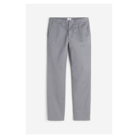 H & M - Bavlněné kalhoty chino Slim Fit - šedá