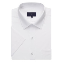 Brook Taverner Pánská košile s krátkým rukávem BR691 White