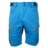 HAVEN Cyklistické kalhoty krátké bez laclu - NAVAHO SLIMFIT - modrá/oranžová