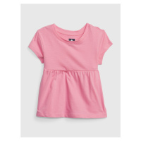 Růžové holčičí bavlněné tričko GAP