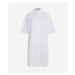 Šaty karl lagerfeld sslv embroidery shirt dress white