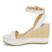 Lauren Ralph Lauren HILARIE-ESPADRILLES-WEDGE Bílá