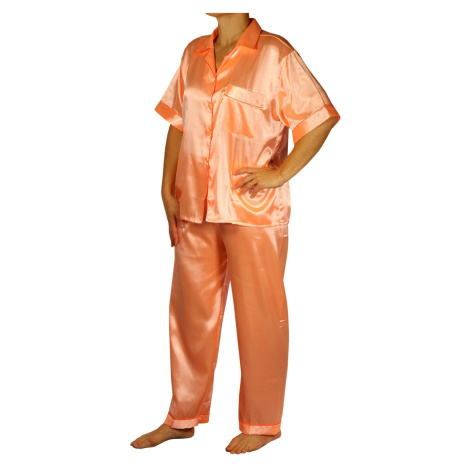 Kalipo Maxi saténové pyžamo Orange oranžová Vienetta Secret
