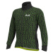 ALÉ Cyklistická zateplená bunda - PR-R GREEN BOLT - černá/zelená