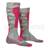 X-Bionic Ski Silk Merino 4.0 W XS-SSKMW19W-G144 - grey melange/pink /38