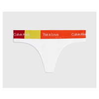 Dámské tanga Calvin Klein QF7255E | bílá