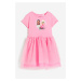 H & M - Tylové šaty's potiskem - růžová