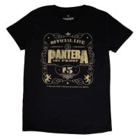 Pantera Tričko 101 Proof Unisex Black