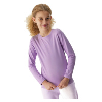 4F JUNIOR-LONGSLEEVE-JAW23TLONF141-52S-LIGHT VIOLET Fialová