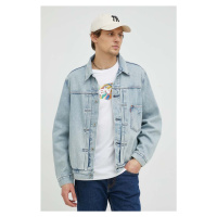 Džínová bunda Levi's pánská, přechodná, oversize