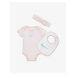 Nike pic-nike headband, bodysuit & bib 3-piece set 6-12m