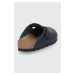 Kožené pantofle Birkenstock Boston dámské, černá barva, 60193-Black