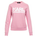 Karl Lagerfeld dámská růžová mikina s potiskem